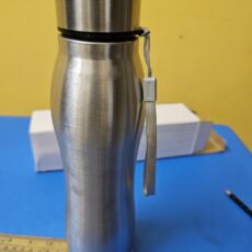 Stainless Steel Water Bottle with Tag